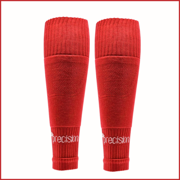 Precision Plain Pro Footless Sleeve Socks (712) Red