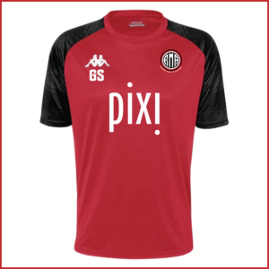 Kappa Daverno Short Sleeve Training Jersey (Girls) 331H7UW (Red/Black)