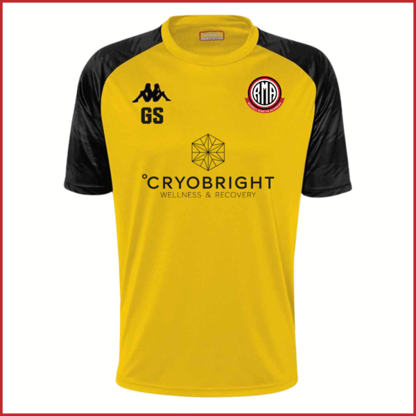 Kappa Daverno Short Sleeve Training Goalkeeper Jersey (Boys) 331H7UW (Yellow/Black)
