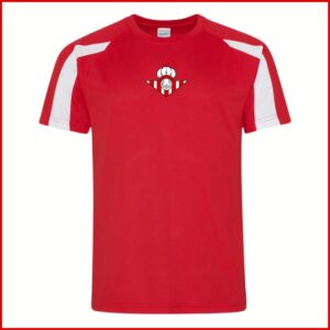 AWD Cool Contrast T-Shirt (JC003) Fire Red/Artic White