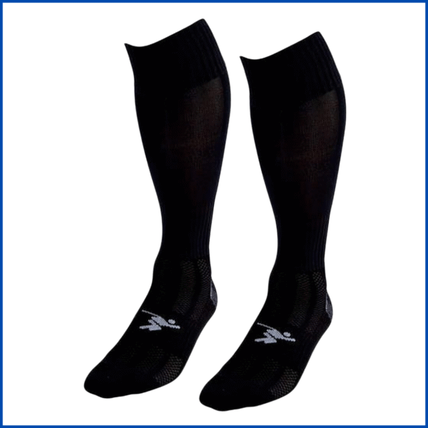 Precision Plain Pro Football Socks (708I - 708M) Black