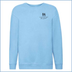 Fruit Of The Loom Kids Premium Drop Shoulder Sweatshirt (SSE9B) Sky Blue