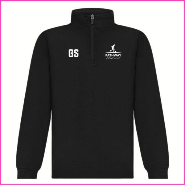 Finden & Hales 1/4 Zip Tracksuit Top  (LV875 - LV874) Black
