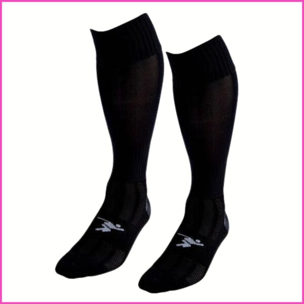 Precision Plain Pro Football Socks (708I - 708M) Black