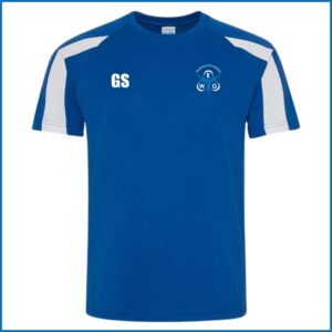 AWD Cool Contract Wicking T-Shirt (JC003B - JC003) Royal Blue/Arctic White