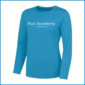 AWDis Ladies Cool Long Sleeve Wicking T-Shirt (JC012) Sapphire