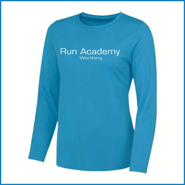 AWDis Ladies Cool Long Sleeve Wicking T-Shirt (JC012) Sapphire