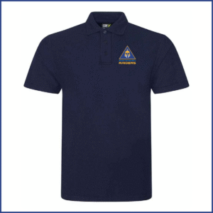 PRO RTX Polo Shirt (RX101) Navy (Adults) Raiders Breast Badge