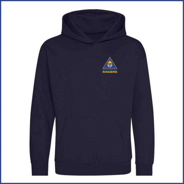 AWD Hoodie (JH001B) New French Navy (Youth) Raiders Breast Badge