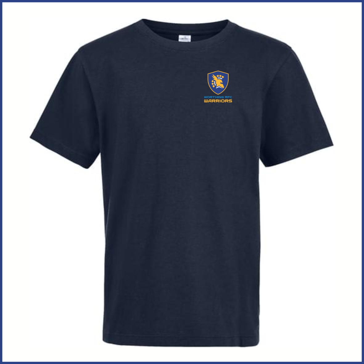 SOLS' Imperial T-Shirt (11770) French Navy (Youth) Warriors Breast Badge