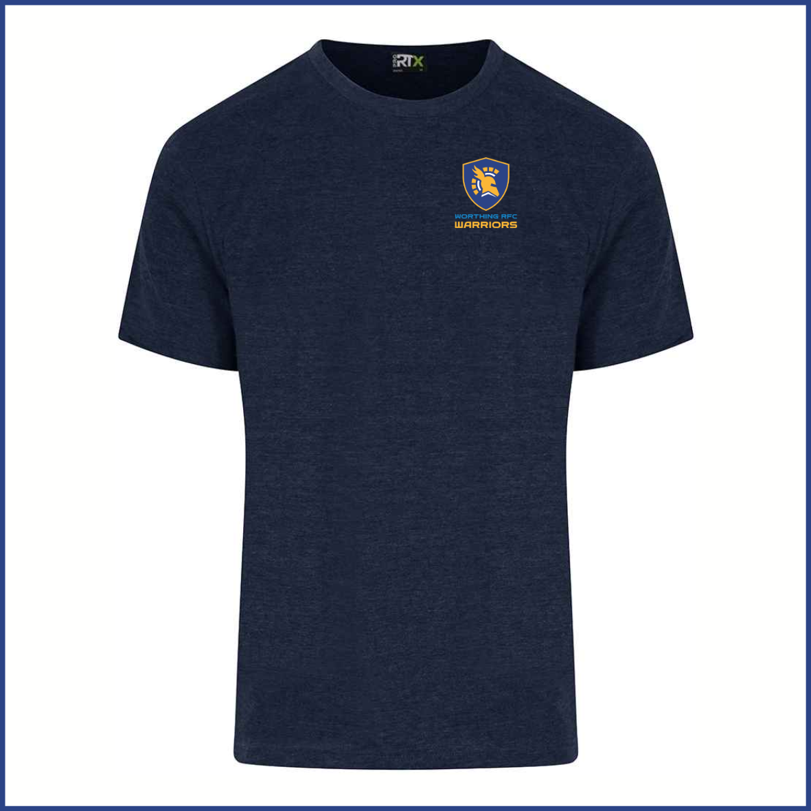 PRO RTX T-Shirt (RX151) Navy (Adults) Warriors Breast Badge