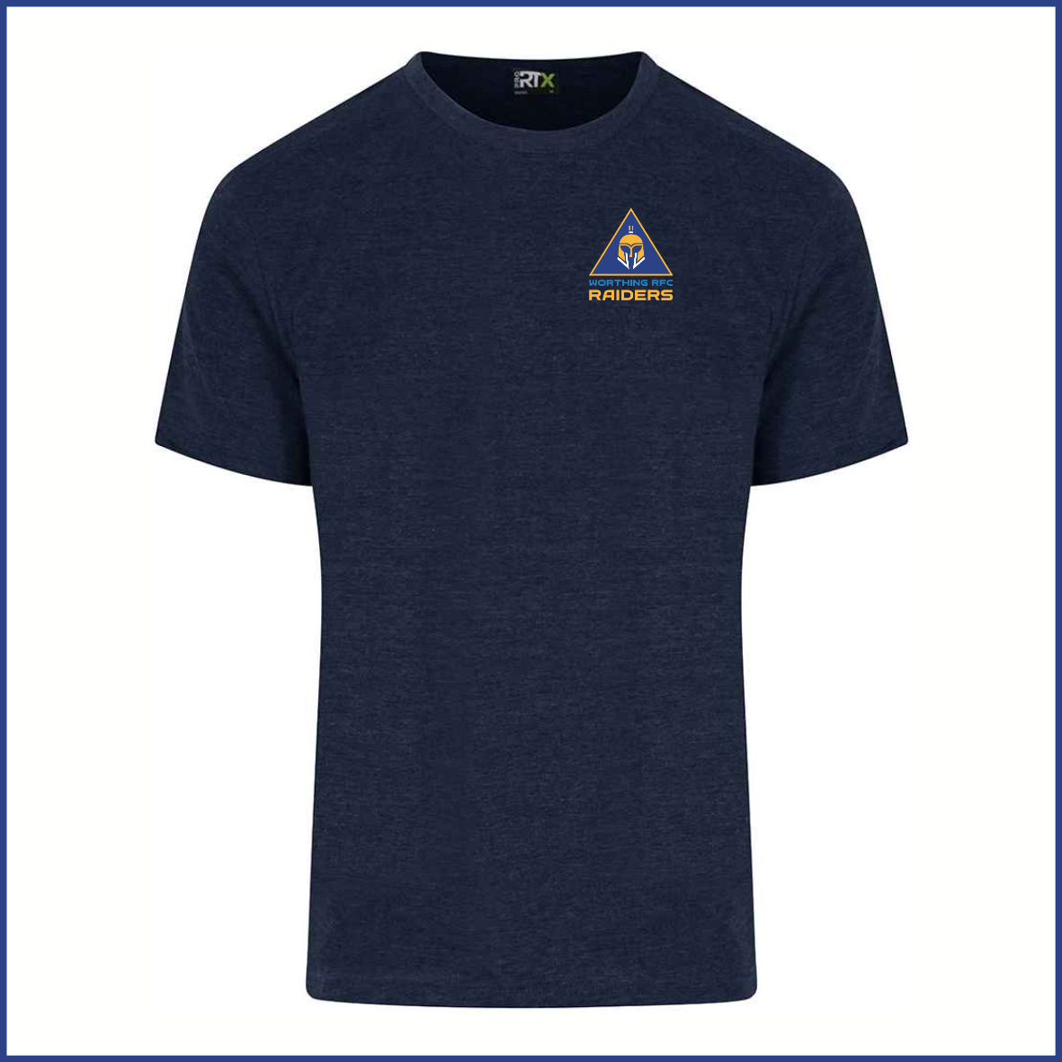 PRO RTX T-Shirt (RX151) Navy (Adults) Raiders Breast Badge
