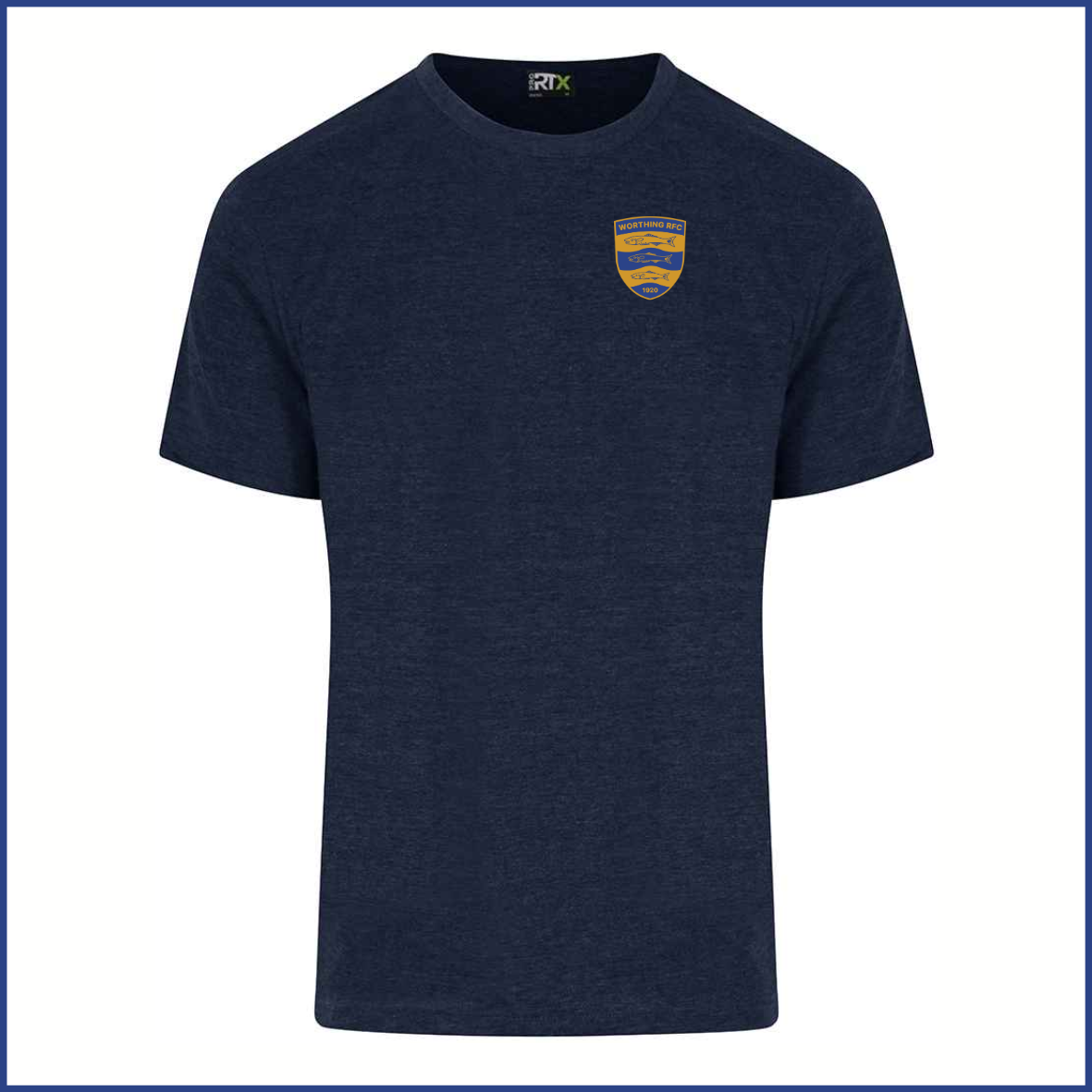 PRO RTX T-Shirt (RX151) Navy (Adults) WRC Breast Badge