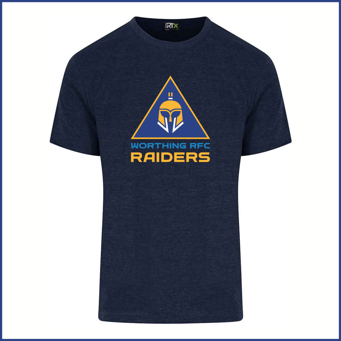 PRO RTX T-Shirt (RX151) Navy (Adults) Raiders Chest Badge