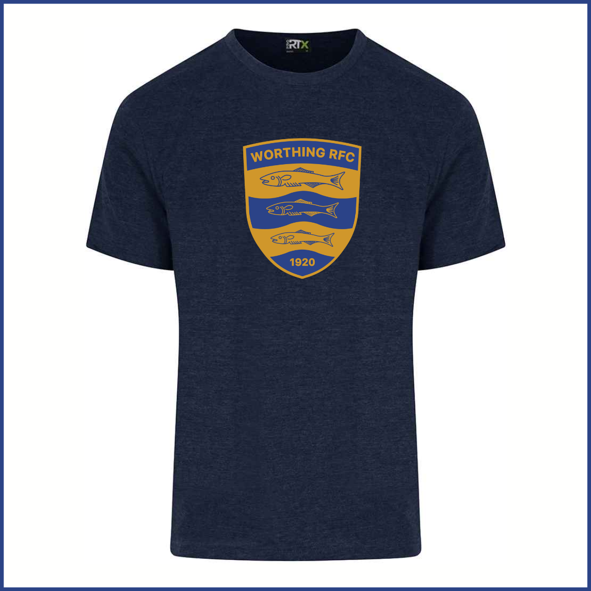 PRO RTX T-Shirt (RX151) Navy (Adults) WRC Chest Badge
