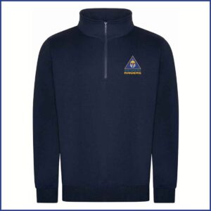 Pro RTX Pro 1/4 Neck Zip Sweatshirt (RX305) Navy (Raiders Badge)