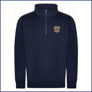 Pro RTX Pro 1/4 Neck Zip Sweatshirt (RX305) Navy (WRC Badge)