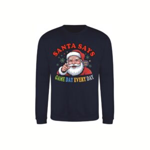 AWDis Sweatshirt (Santa Says) (JH030) New French Navy (WRC Badge) - Adults