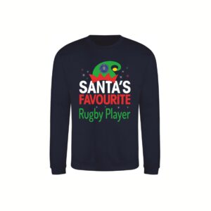 AWDis Sweatshirt (Santa's Favourite) (JH030) New French Navy (Raiders Badge) - Adults