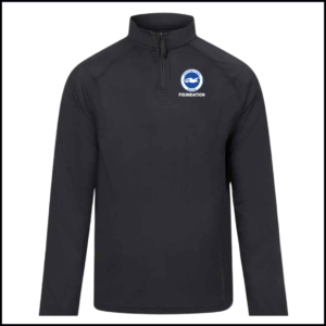 AWDis Lightweight Active 1/4 Zip Top (Adults) JC230 (Black)