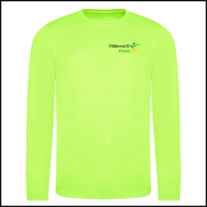 AWDis Cool Long Sleeve Wicking T-Shirt (Adults) JC002 (Electric Green)