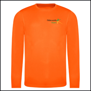 AWDis Cool Long Sleeve Wicking T-Shirt (Adults) JC002 (Electric Orange)