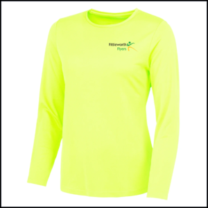 AWDis Ladies Cool Long Sleeve T-Shirt (Adults) JC012 (Electric Yellow)