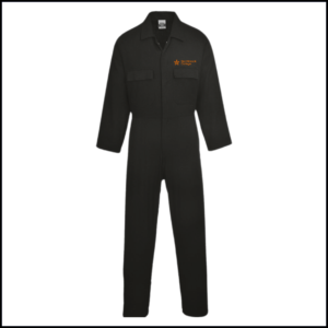 Warrior Stud Front Coverall (Adults) DV002 (Black)