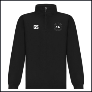 Finden & Hales 1/4 Zip Tracksuit Top (Adults) LV874 (Black)