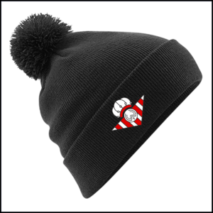 Beechfield Original Pom Pom Beanie (One Size) BB426 (Black)