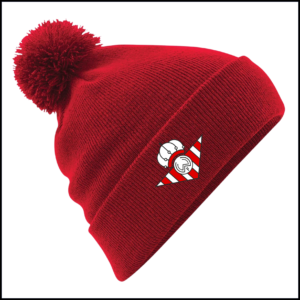 Beechfield Original Pom Pom Beanie (One Size) BB426 (Classic Red)