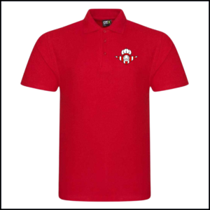 PRO RTX Pro Piqué Polo Shirt (Adults) RX101 (Red)
