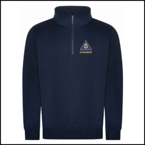 Pro RTX Pro 1/4 Neck Zip Sweatshirt (Adults) RX305 (Navy)