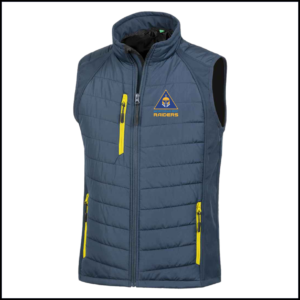 Result Genuine Recycled Compass Padded Gilet (Adults) RS238 (Navy/Yellow)