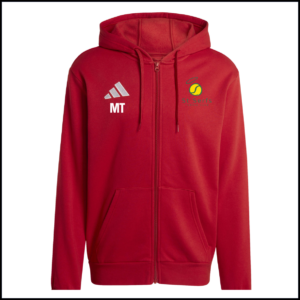 Adidas Entrada 26 Full Zip Hoody (Adults) KF5944 (Team Power Red/White)