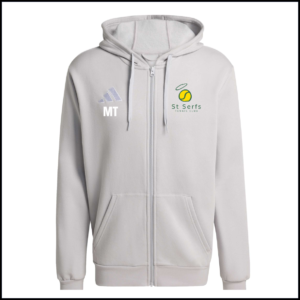 Adidas Entrada 26 Full Zip Hoody (Adults) KF5947 (Team Light Grey/White)