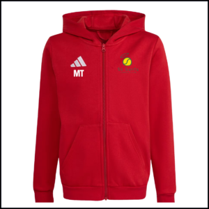 Adidas Entrada 26 Full Zip Hoody (Youth) KH1781 (Team Power Red/White)