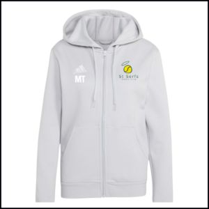 Adidas Entrada 26 Full Zip Hoody (Womens) KF5936 (Team Light Grey/White)