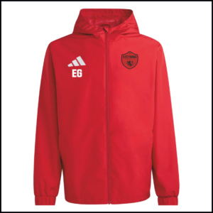 Adidas Entrada 26 All Weather Jacket (Adults) JZ9100 (Team Power Red 2/White)