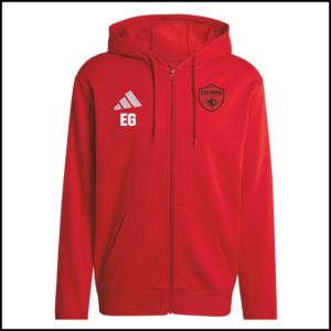 Adidas Entrada 26 Full Zip Hoody (Adults) KF5944 (Team Power Red 2/White)