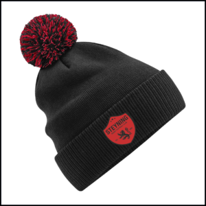 Beachfield Snowstar beanie (One Size) BB450 (Black/Classic Red)