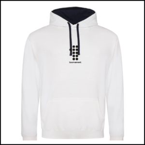 AWDis Varsity Hoodie (Adults) JH003 (Arctic White/French Navy)