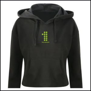 AWDis Ladies Cropped Hoodie (Adults) JH016 (Jet Black)
