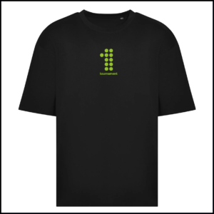 AWDis Unisex Oversize 100 T-Shirt (Adults) JT009 (Deep Black)