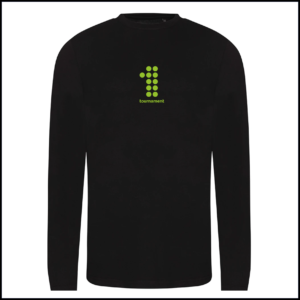 AWDis Long Sleeve Tri-Blend T-Shirt (Adults) JT002 (Black)