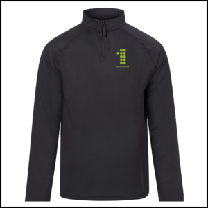 AWDis Cool Lightweight Active 1/4 Zip Top (Adults) JC230 (Jet Black)