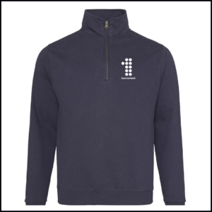 AWDis Sophomore Zip Neck Sweatshirt (Adults) JH046 (French Navy)