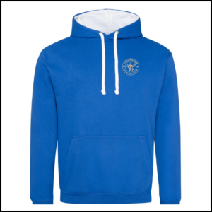 AWDis Varsity Hoodie (Adults) JH003 (Royal Blue/White)