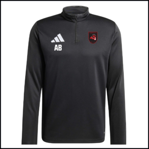 Adidas Entrada 26 Slim-Fit 1/4-Zip Training Top (Adults) JZ6658 (Black/White)